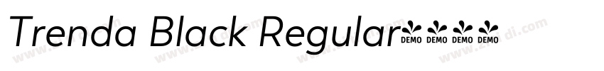 Trenda Black Regular字体转换
